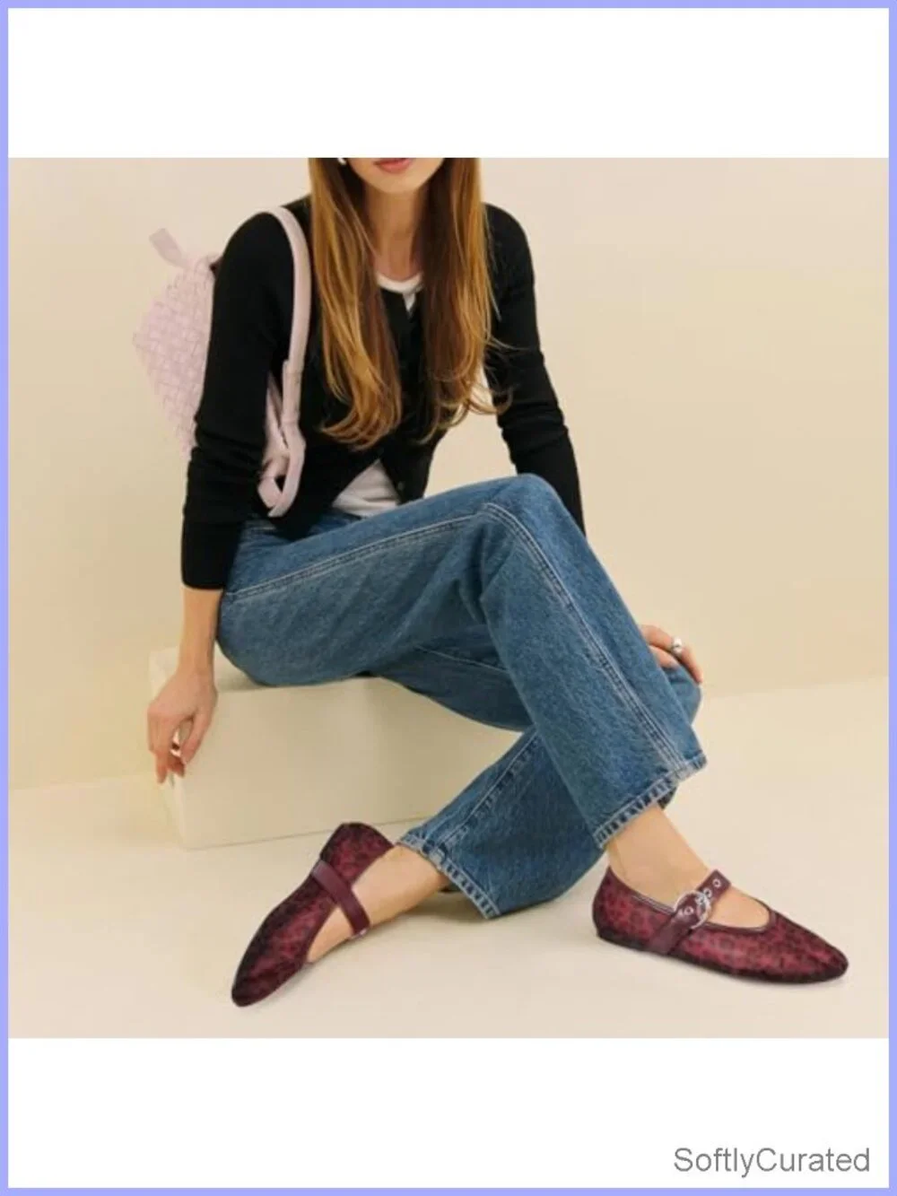 Mesh Ballet Flats Round Toe Mary Jane Shoes